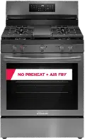GCRG3060BD Frigidaire 5.1 Cu Ft Gas Range - Black Stainless Steel