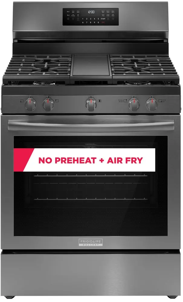 GCRG3060BD Frigidaire 5.1 Cu Ft Gas Range - Black Stainless Steel-2