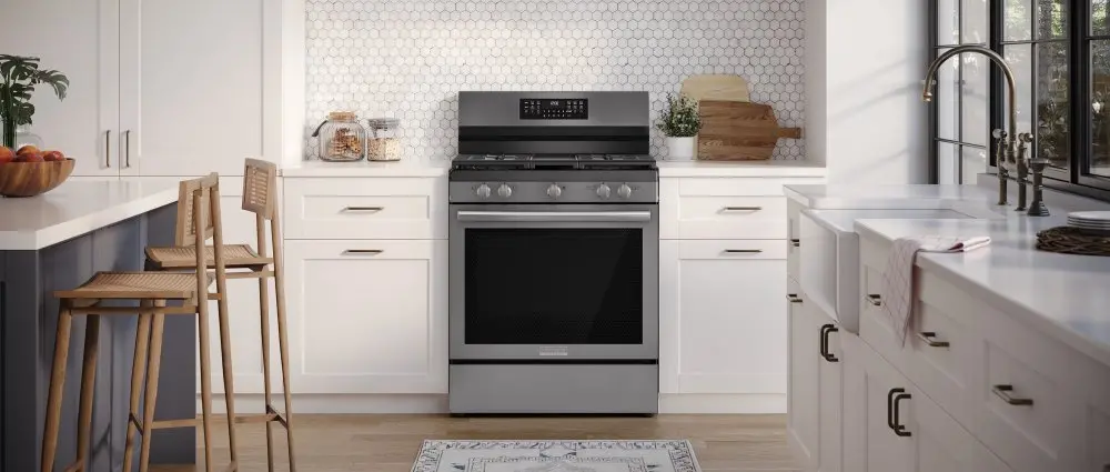 GCRG3060BD Frigidaire 5.1 Cu Ft Gas Range - Black Stainless Steel-3