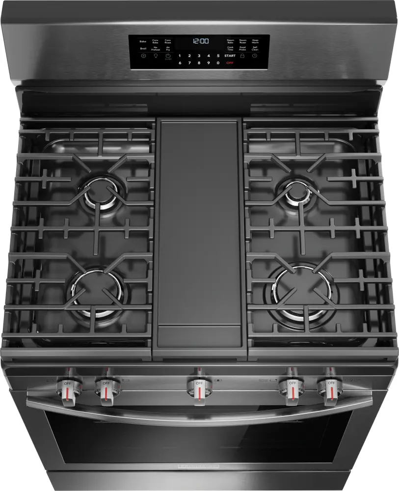 GCRG3060BD Frigidaire 5.1 Cu Ft Gas Range - Black Stainless Steel-7