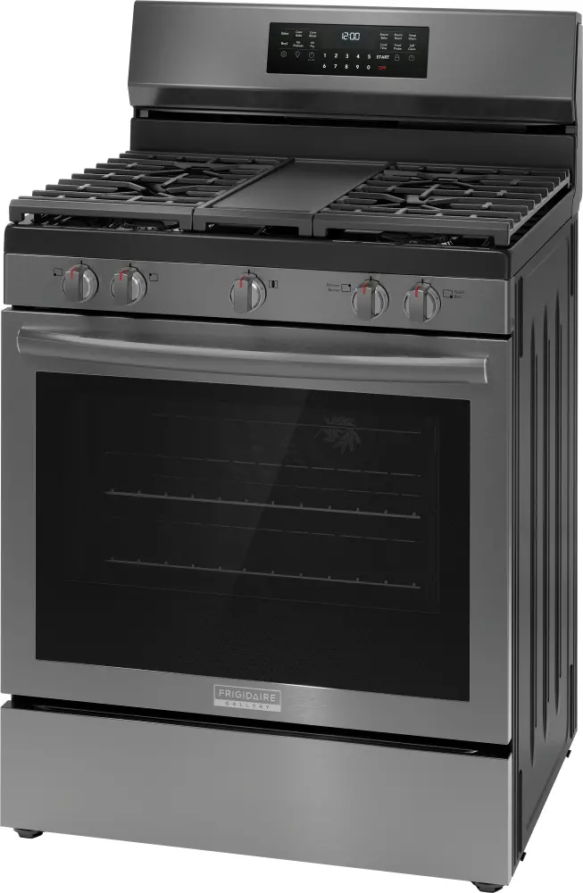 GCRG3060BD Frigidaire 5.1 Cu Ft Gas Range - Black Stainless Steel-9