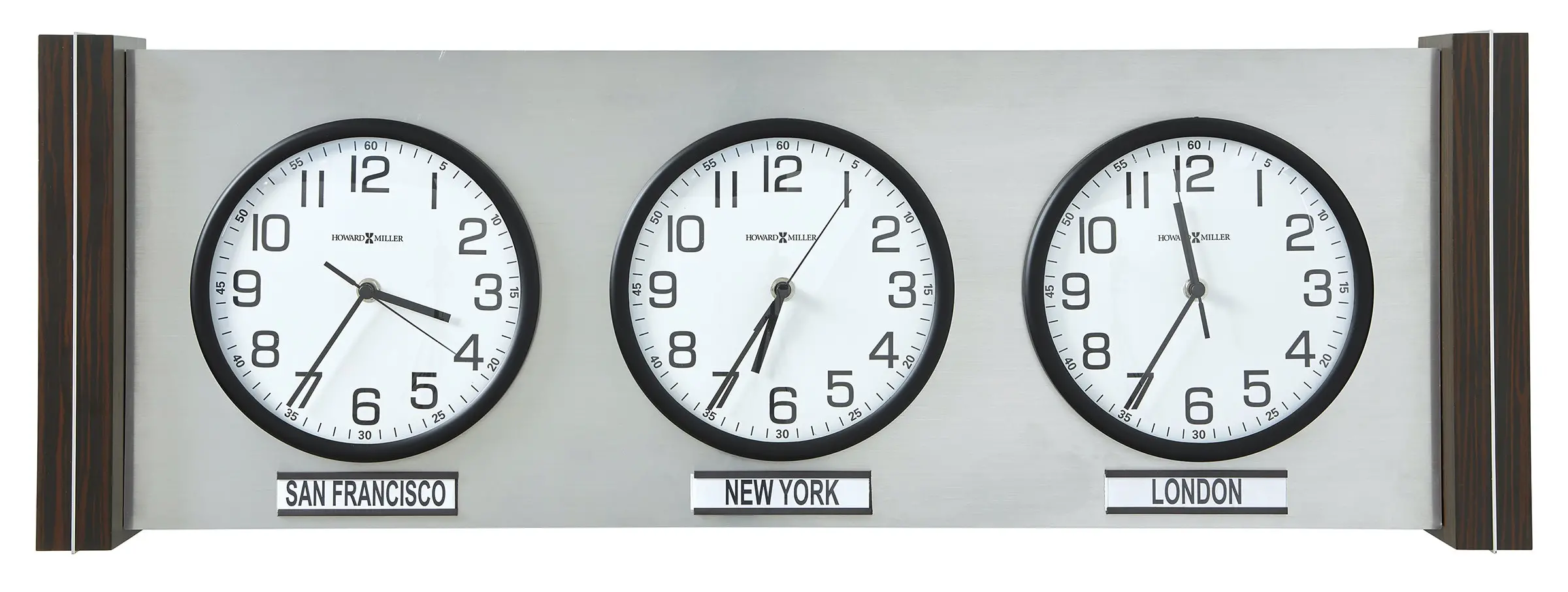 Sienna Horizontal Wall World Clock-1