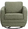 Gogh Mid-Century Dappled Sage Swivel Glider