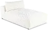 Preston Pearl White Modular Armless Chaise
