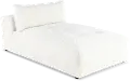 Preston Pearl White Modular Armless Chaise