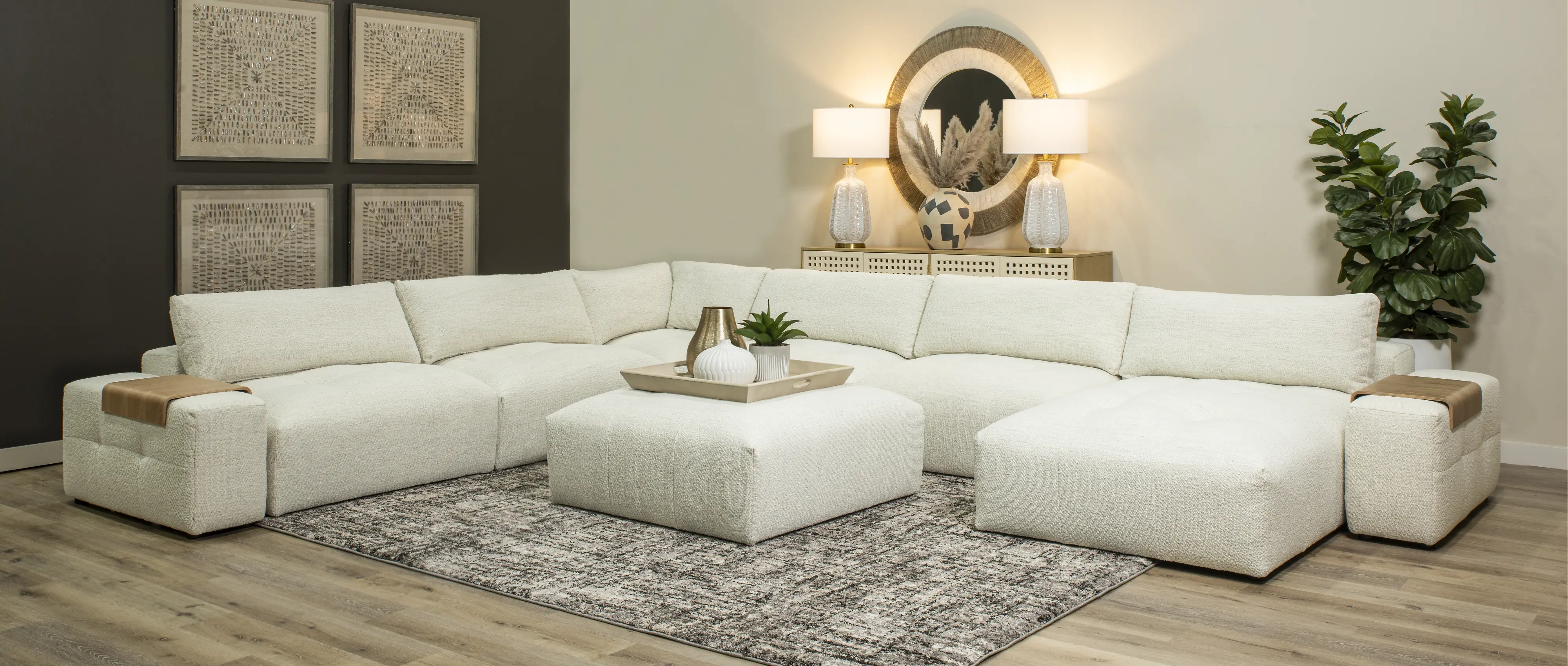 Preston Pearl White Modular 8 Piece Sectional-2