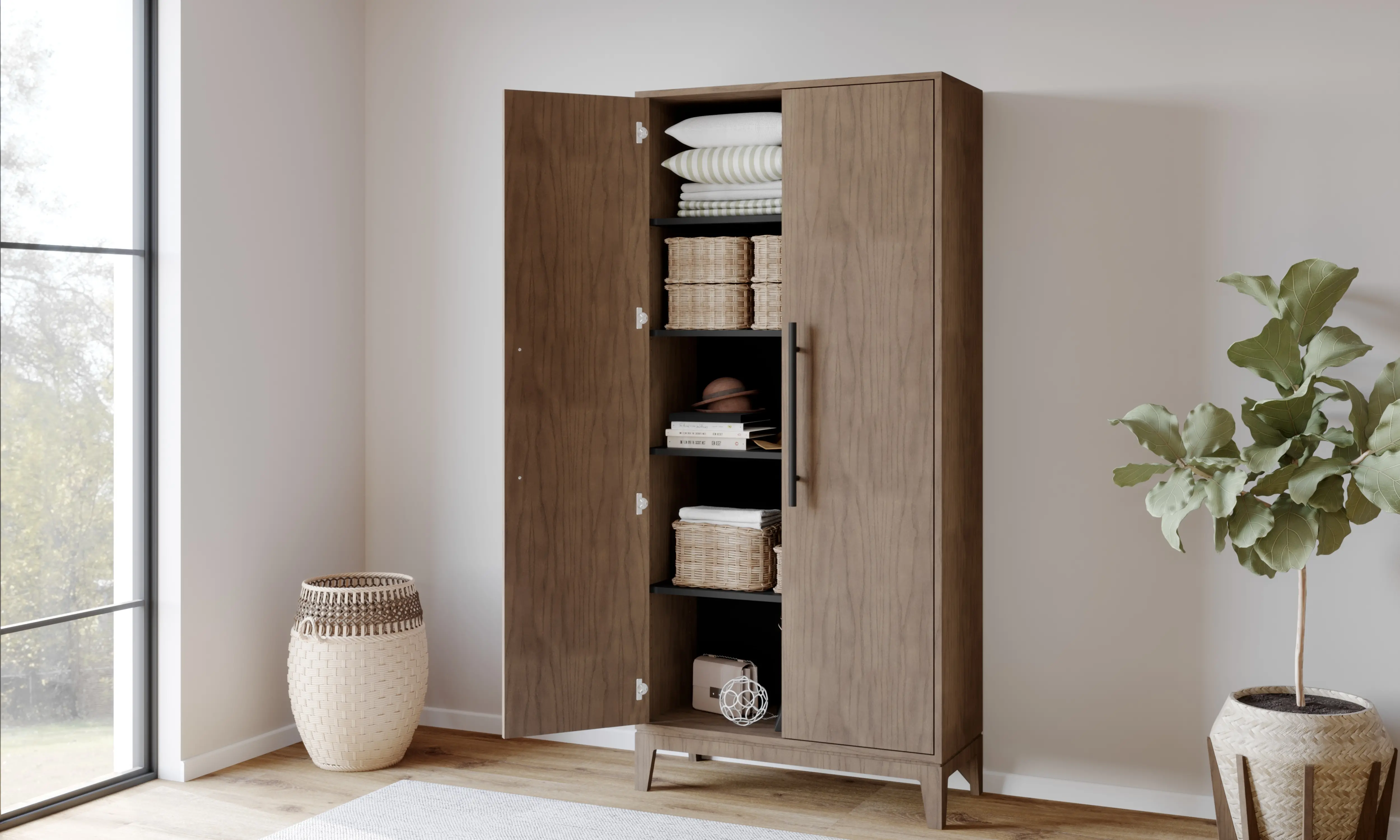 Molly Gray Storage Cabinet-2