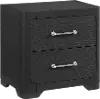 Loft Black Nightstand