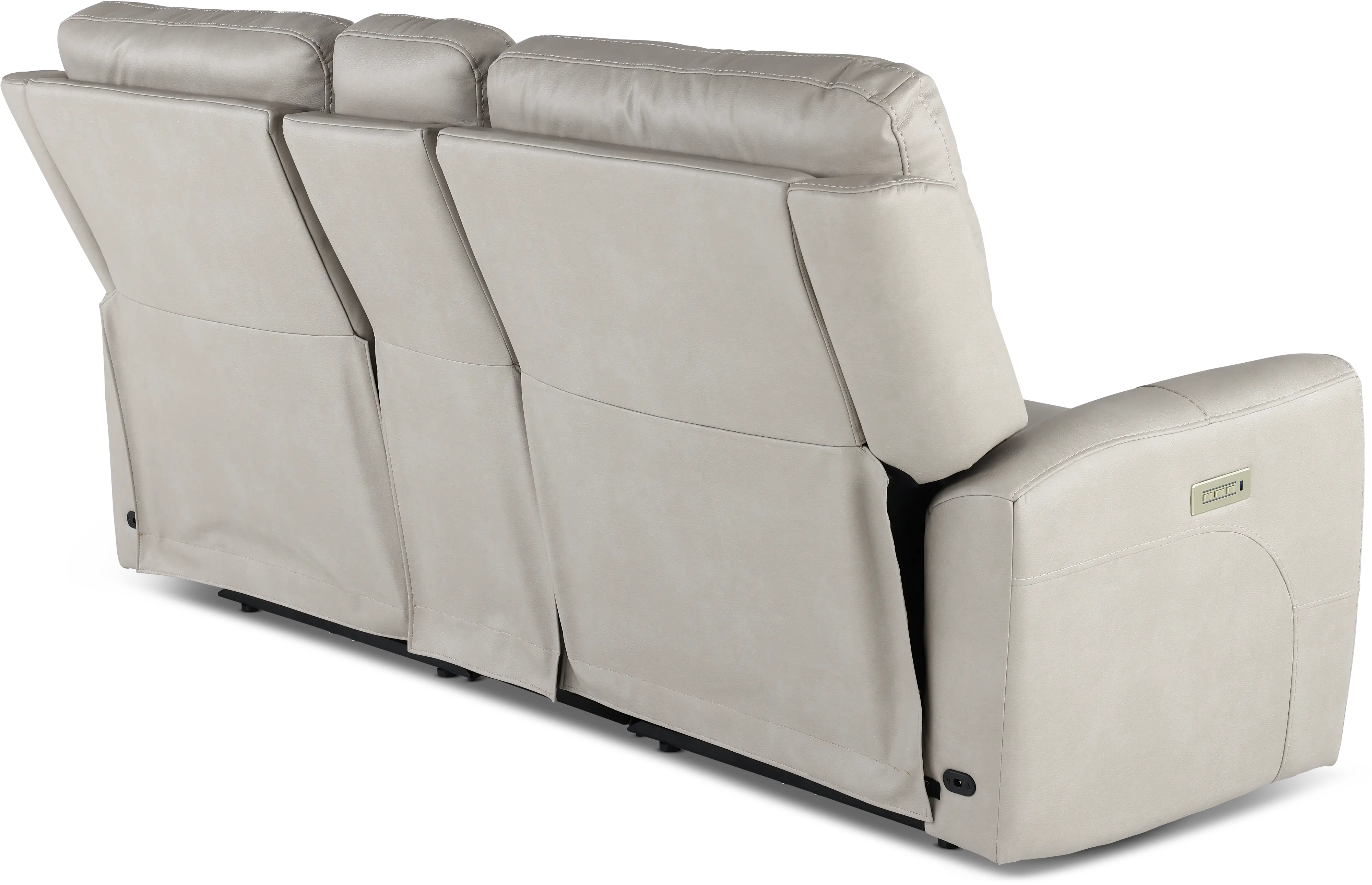 Damon Capriccio Dove Power Reclining Loveseat with Console-7