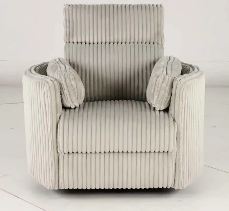 McCartney Gray Swivel Glider Power Recliner-10