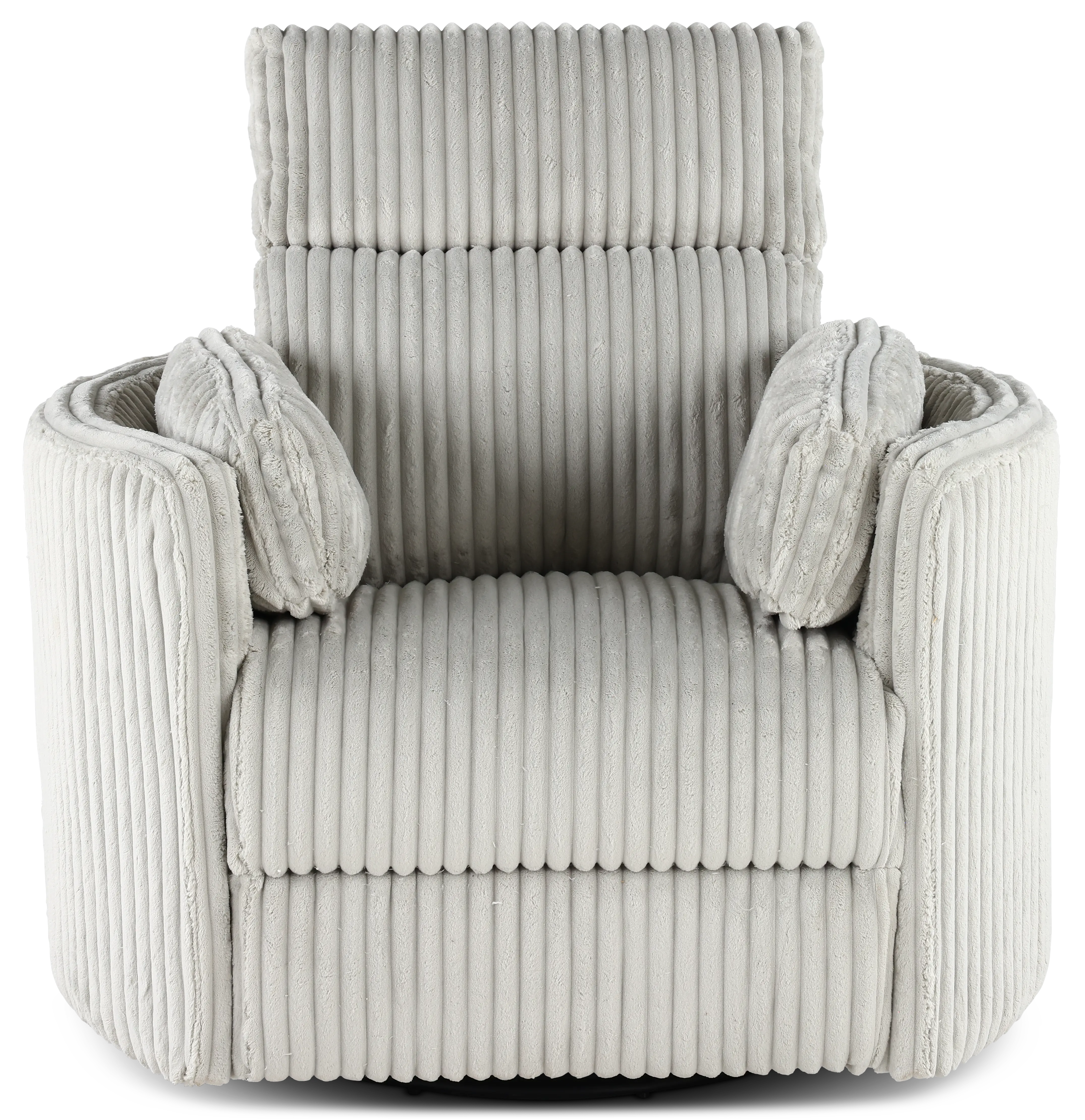 McCartney Gray Swivel Glider Power Recliner-2