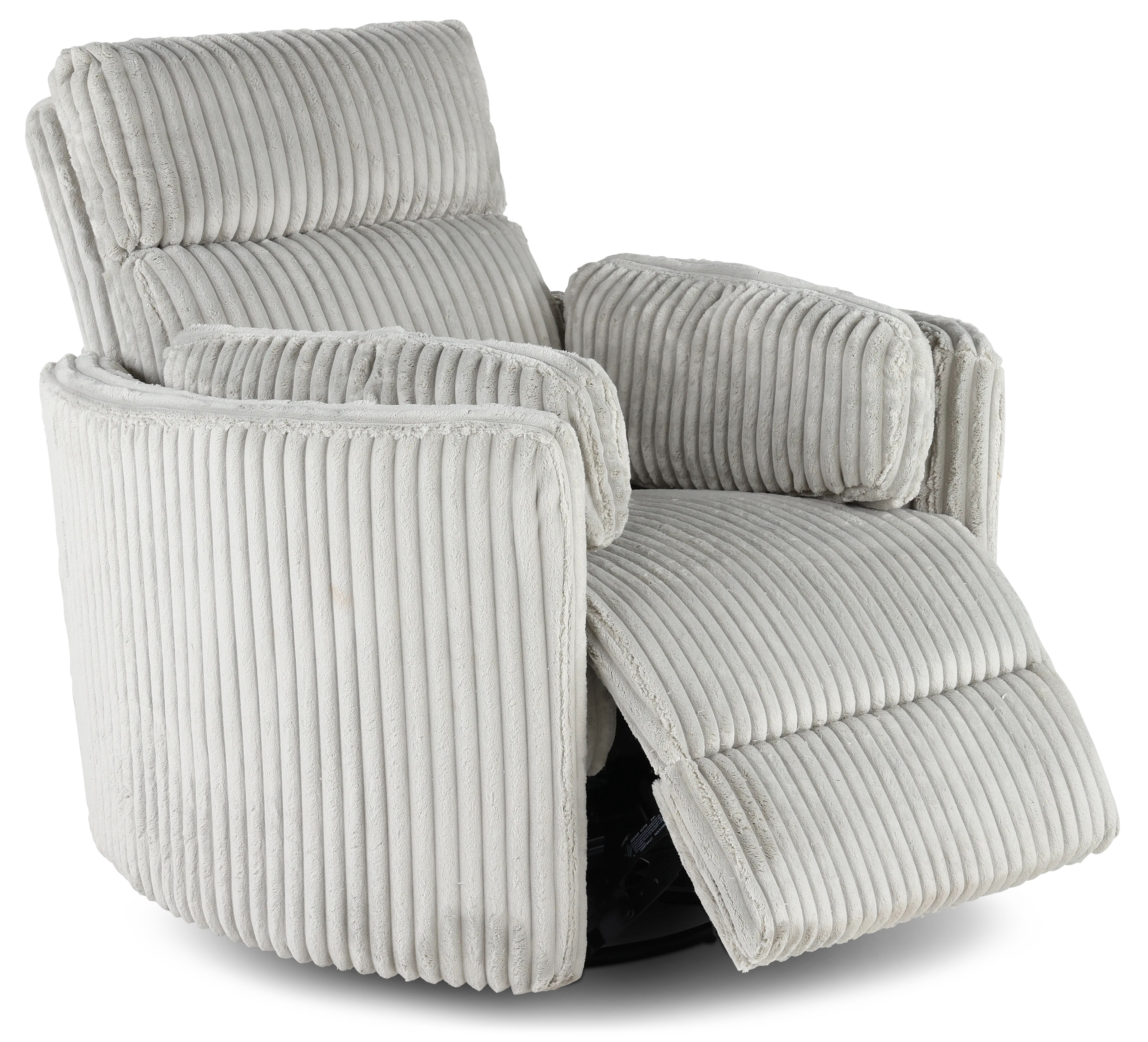 McCartney Gray Swivel Glider Power Recliner-4