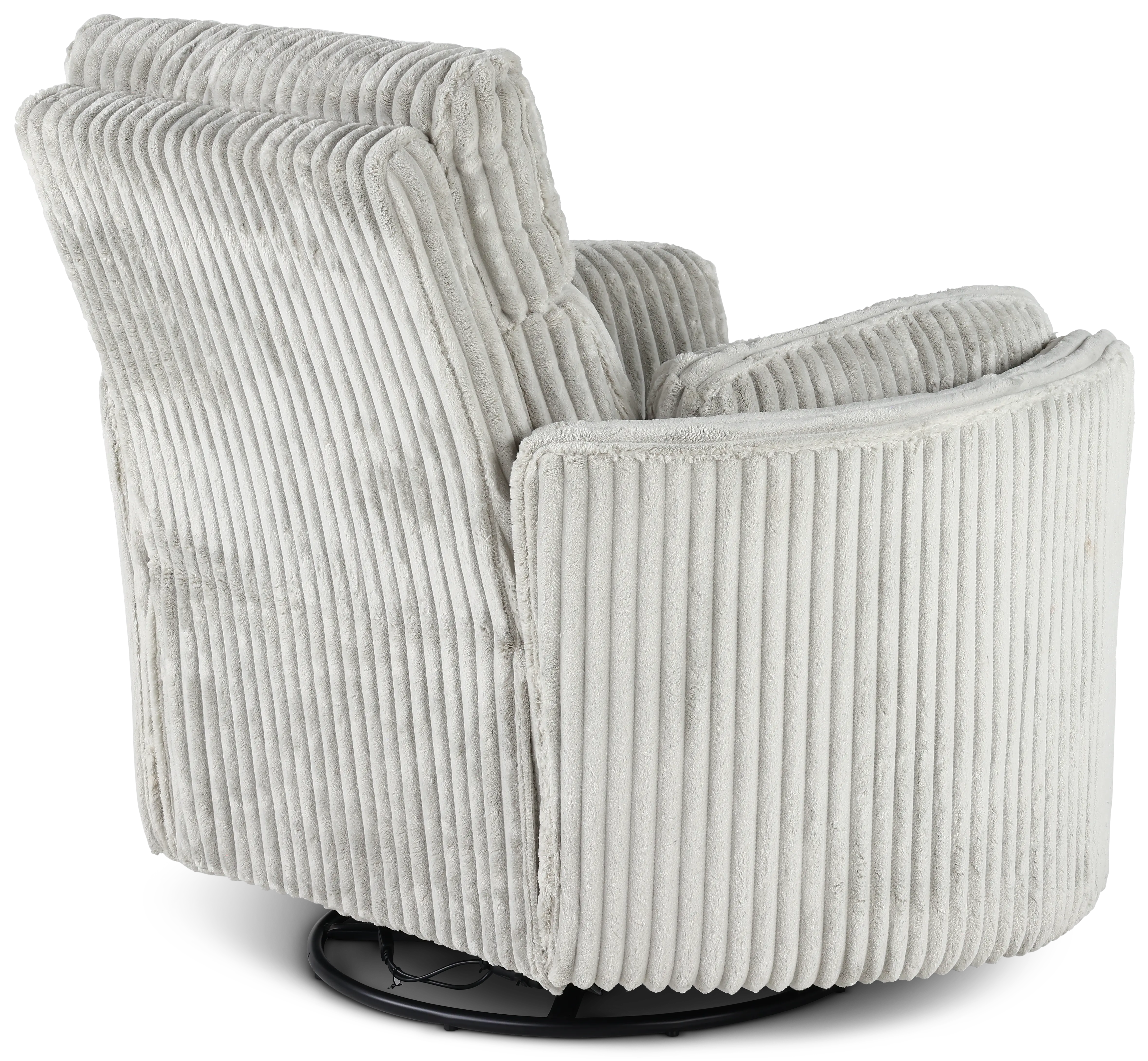 McCartney Gray Swivel Glider Power Recliner-6