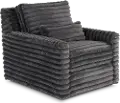 Caspian Dark Gray Swivel Chair