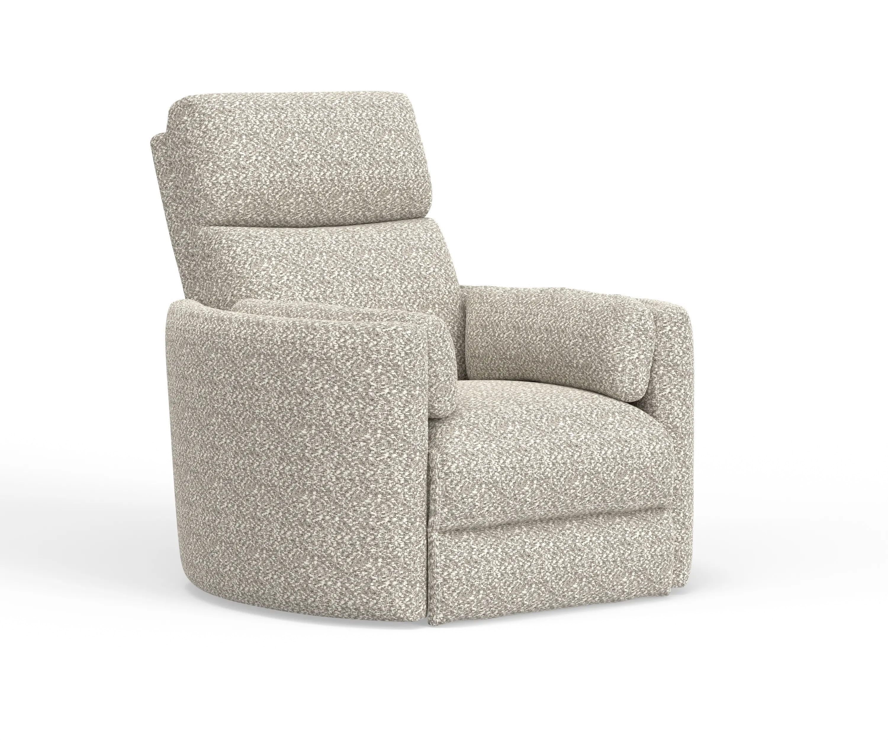 McCartney Ivory Swivel Glider Power Recliner-1