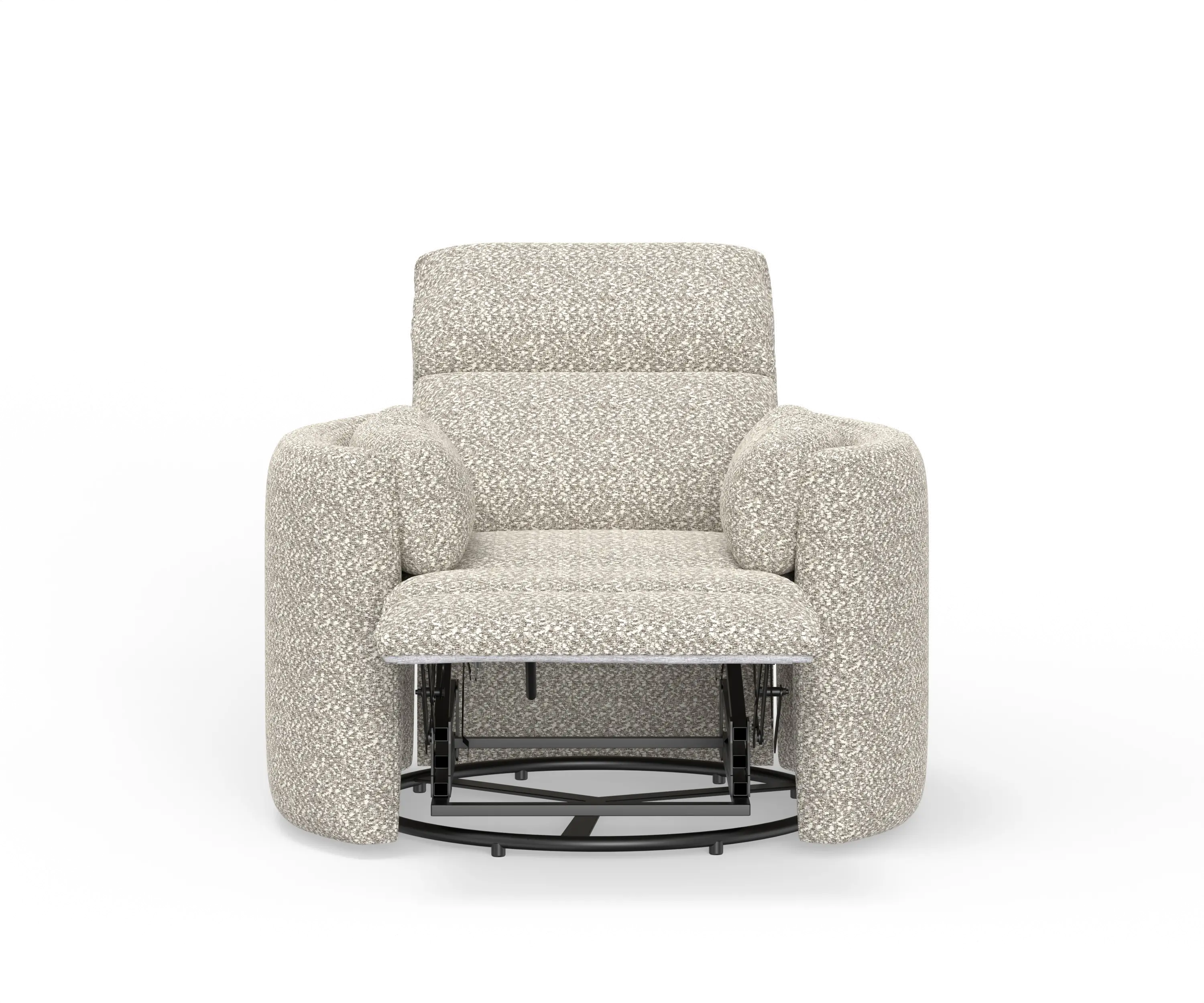 McCartney Ivory Swivel Glider Power Recliner-4