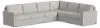 Flex Taupe 6-Seat Modular Sectional