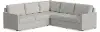 Flex Taupe 5-Seat Modular Sectional with Narrow Arm