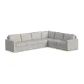 Flex Taupe 6-Seat Modular Sectional