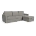 Flex Gray Modular Sofa and Storage Ottoman