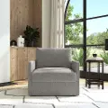 Flex Gray Armchair with Narrow Arm
