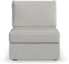 Flex Taupe Sectional Armless Chair