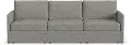 Flex Gray Modular Sofa with Narrow Arm