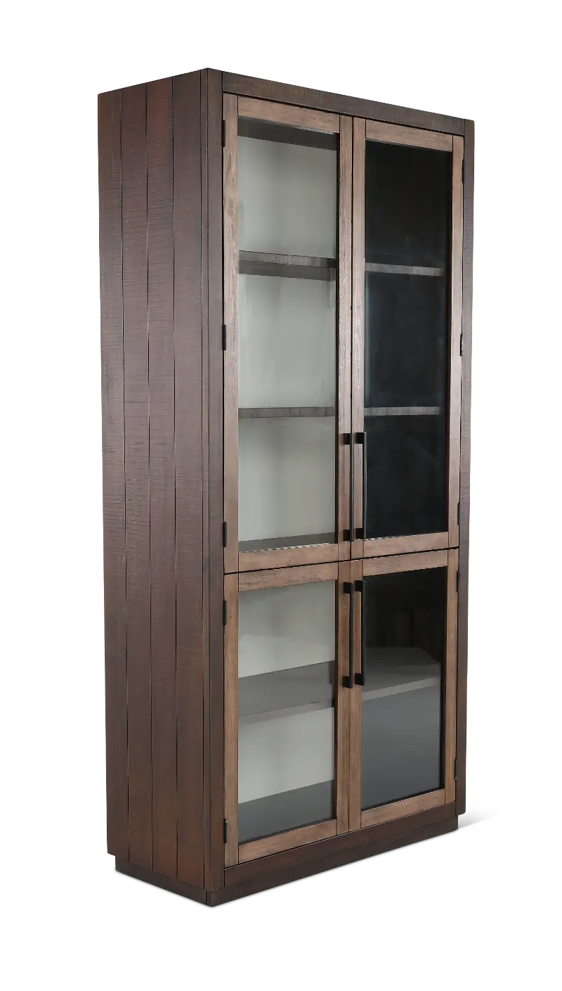 Boise Dark Brown Two-Tone Accent Cabinet