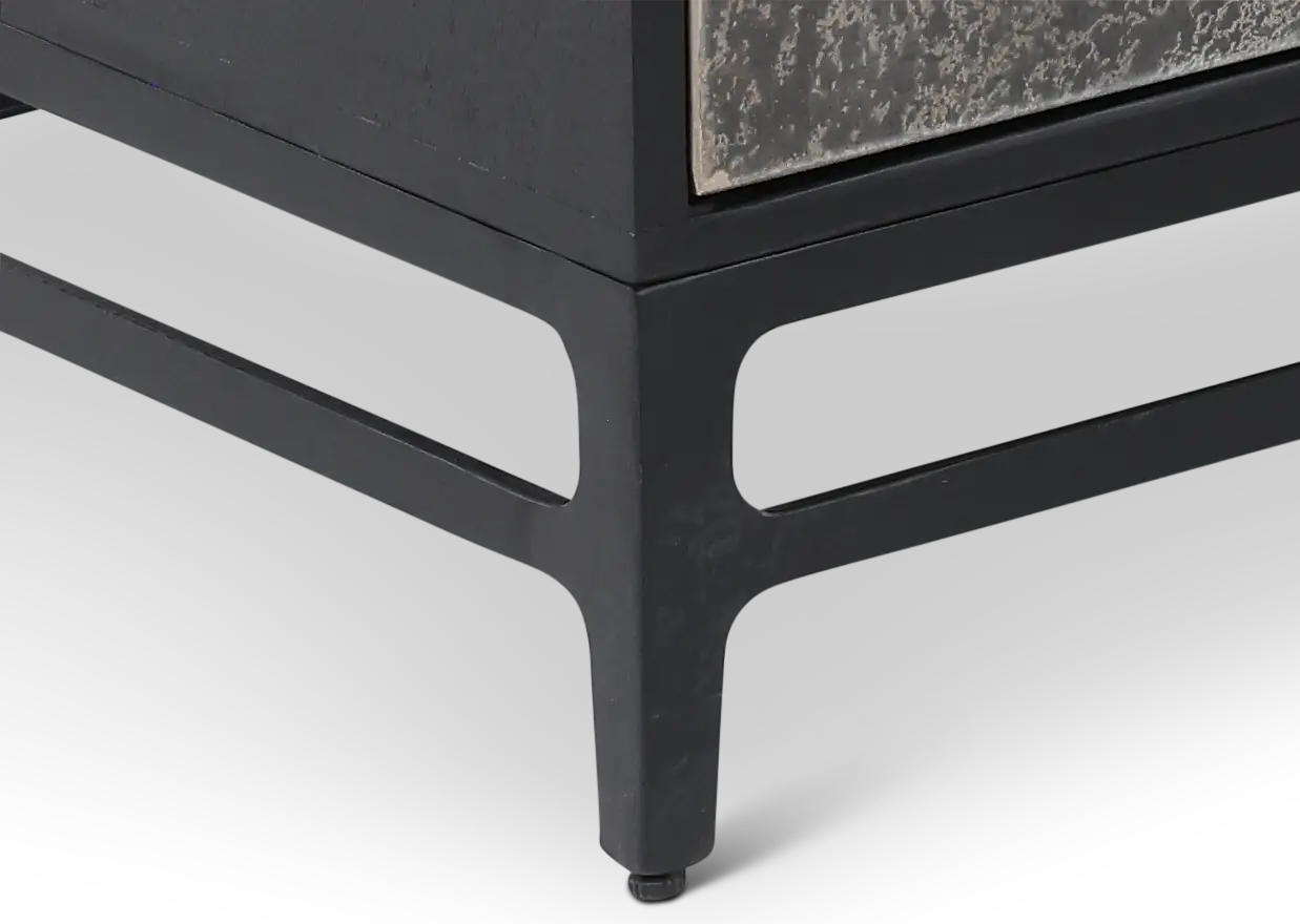 Caspar Black and Acid Wash Sideboard-7