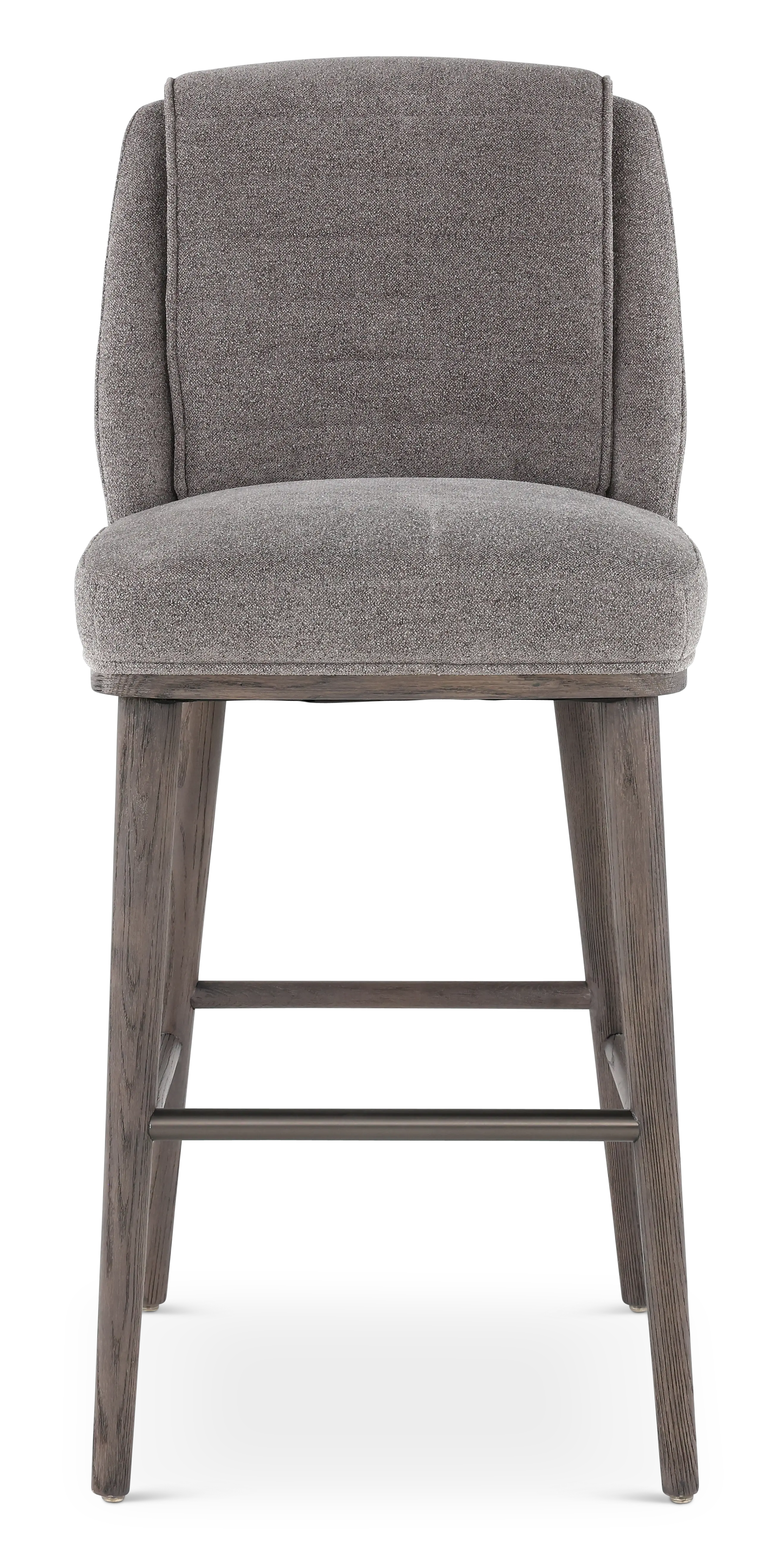 Elite Pewter Gray Upholstered Bar Stool-2