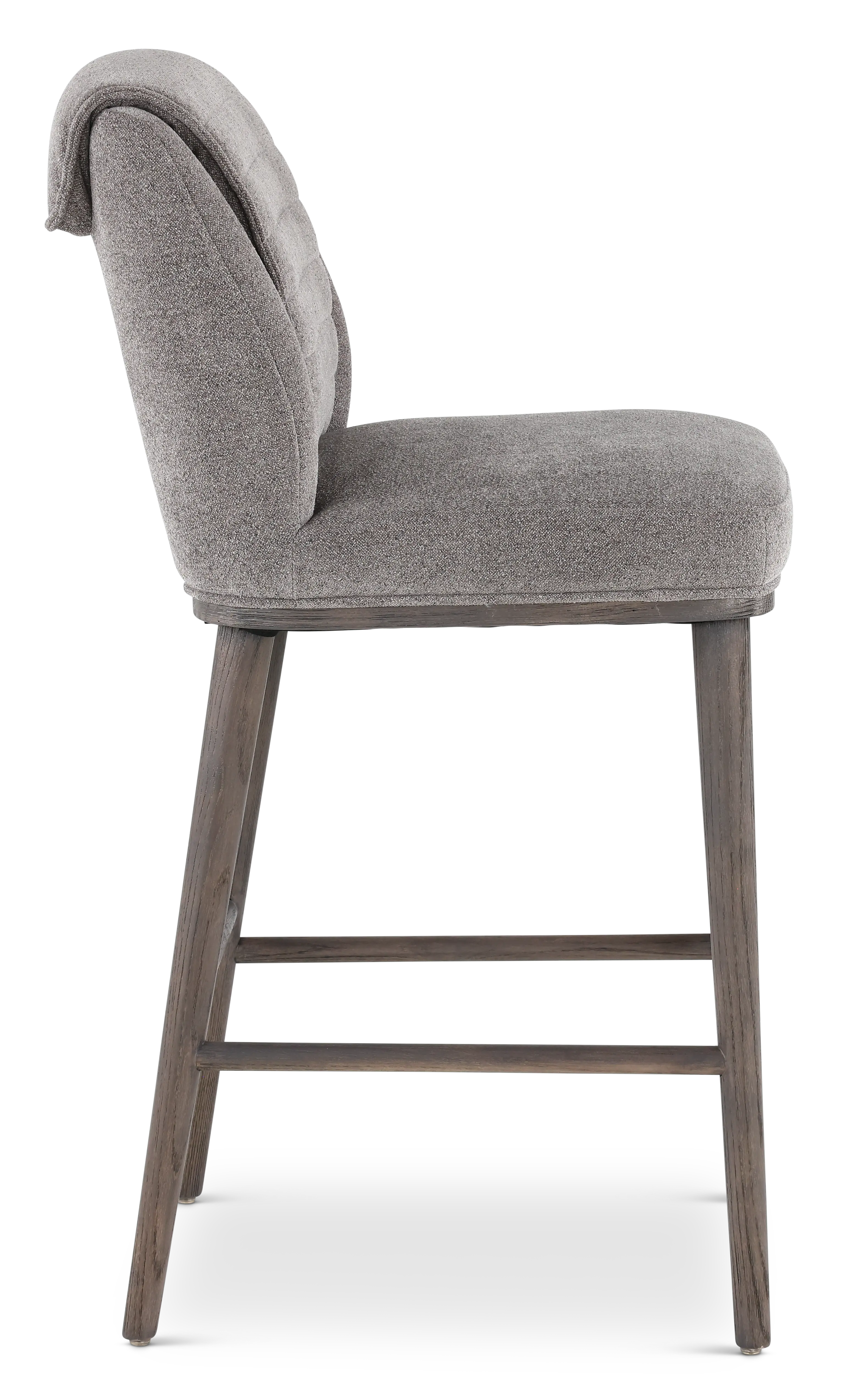 Elite Pewter Gray Upholstered Bar Stool-5