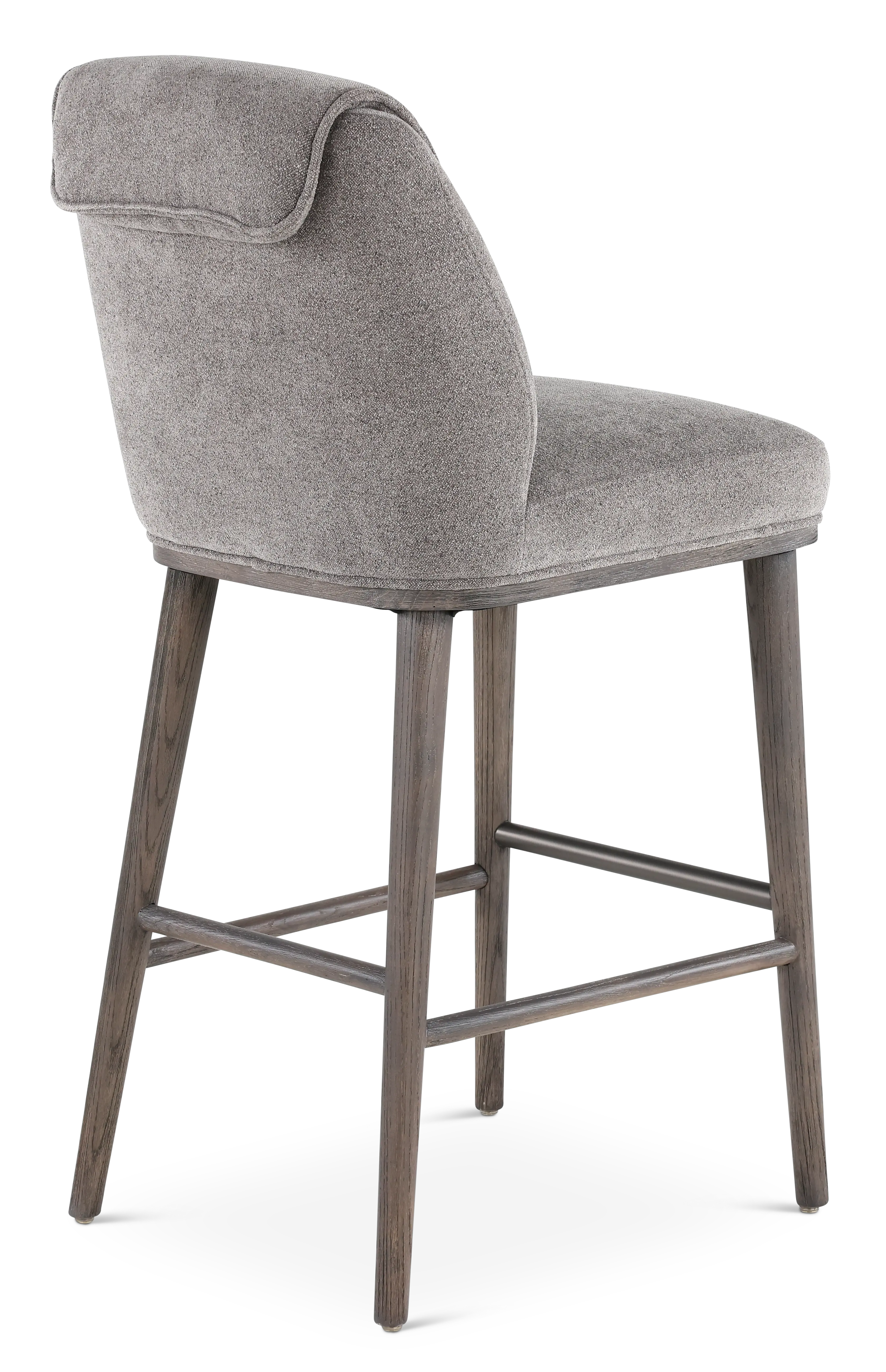 Elite Pewter Gray Upholstered Bar Stool-6