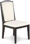 Sutton Dark Brown and White Dining Chair