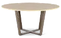 Ellington Tan and Bronze Dining Table