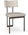 Ellington White and Bronze Dining Chair
