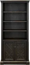 Kingston Dark Brown 78  Bookcase