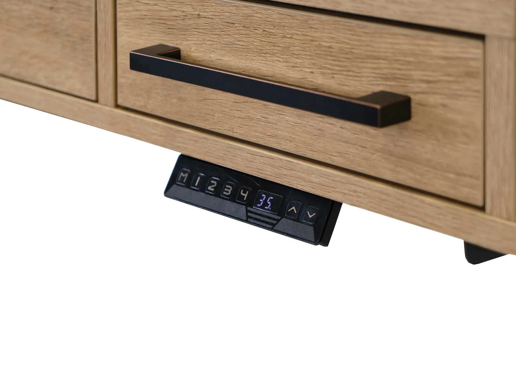 Mason Natural and Black Adjustable Desk-5