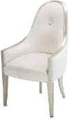 London Place Pearl Upholstered Dining Arm Chair