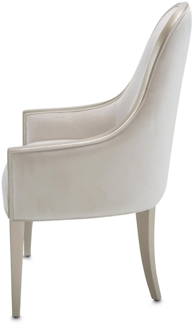 London Place Pearl Upholstered Dining Armchair-3