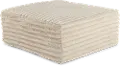 Caspian Beige Ottoman