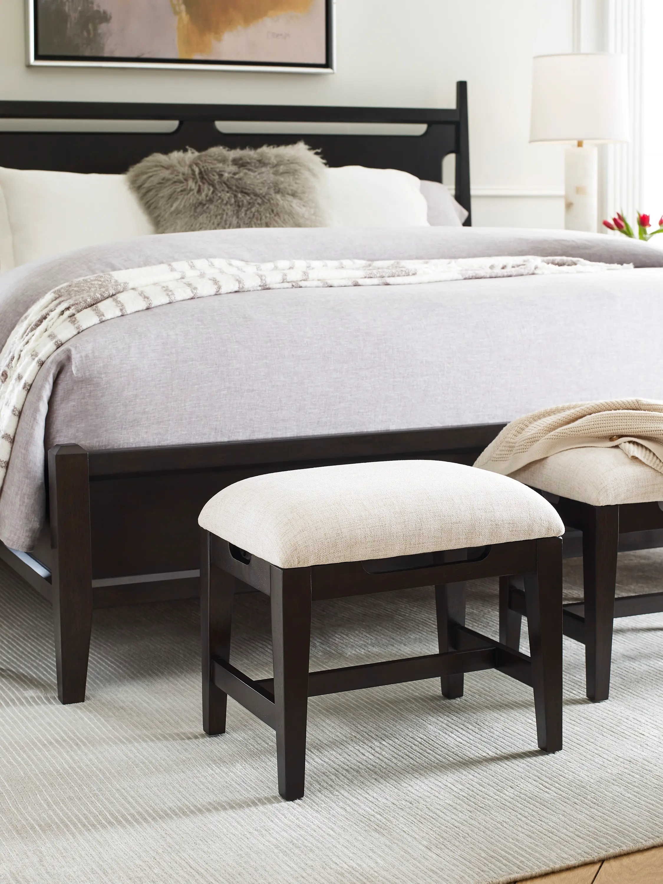Sutton Dark Brown Stool-2
