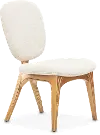 Camellia Taupe Upholstered Vanity Chair