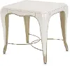 London Place Pearl White End Table