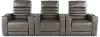 Copley Slate Gray 3-Piece Power Home Theater Seating