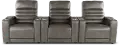 Copley Slate Gray 3-Piece Power Home Theater Seating