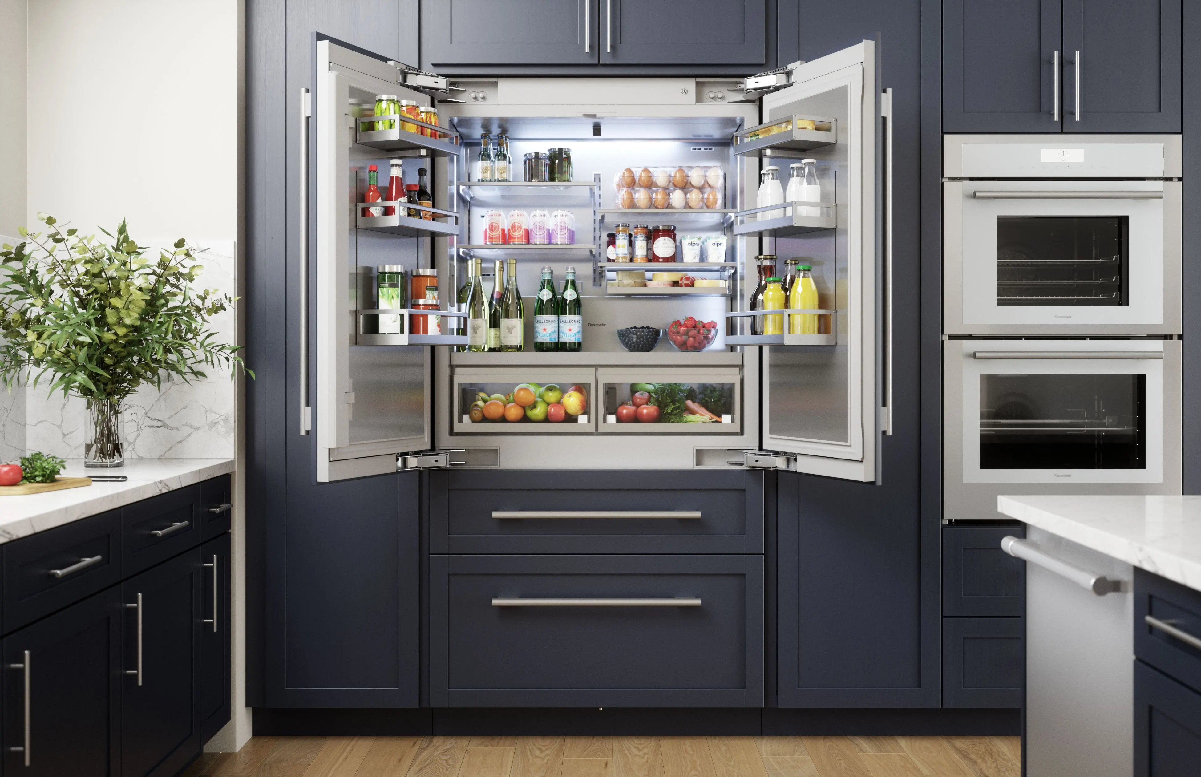 T42IT100NP Thermador 23.1 Cu Ft Built-In French Door Refrigerator - Counter Depth, Panel Ready-3