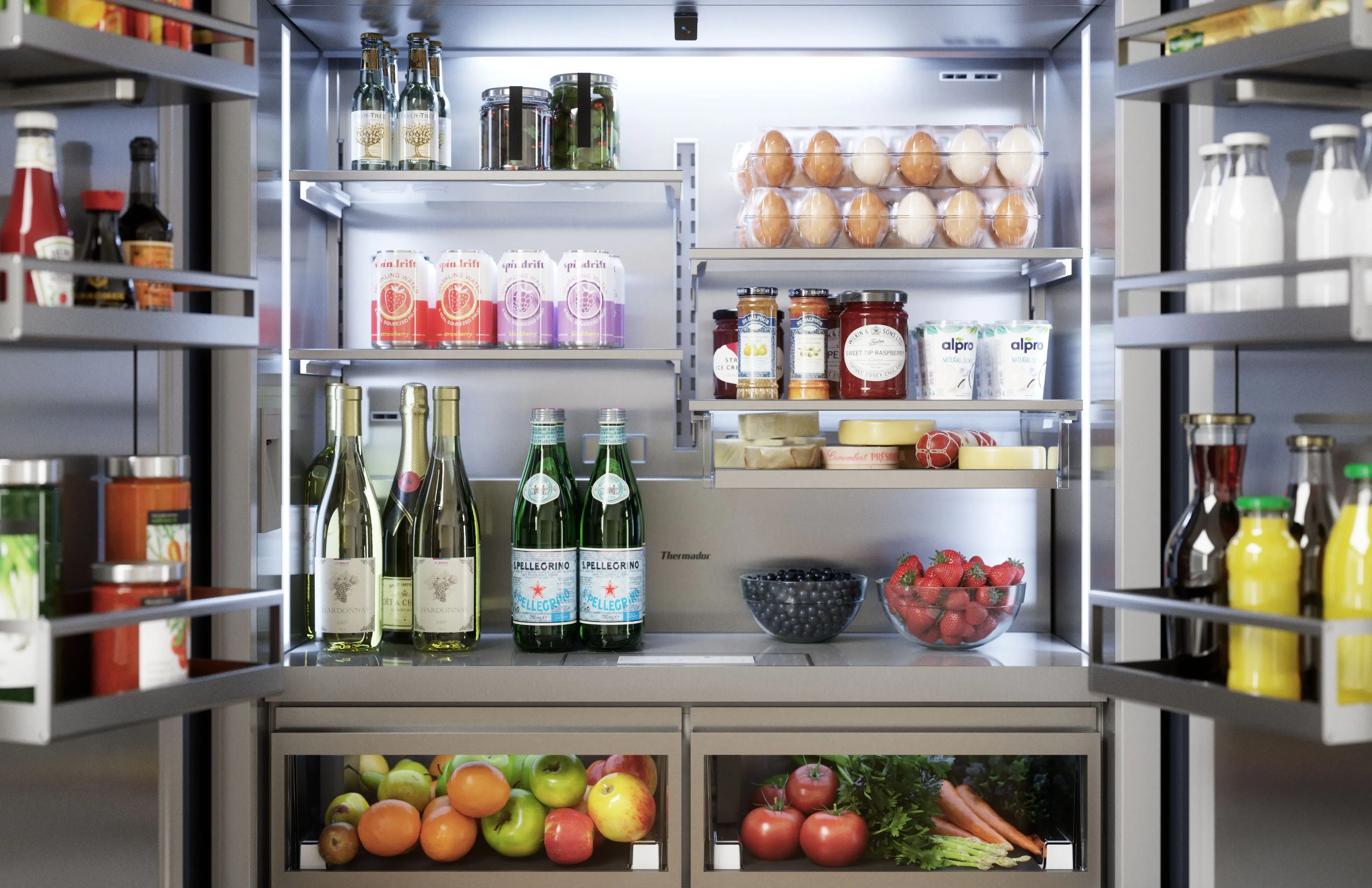 T42IT100NP Thermador 23.1 Cu Ft Built-In French Door Refrigerator - Counter Depth, Panel Ready-7