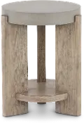 674-OT1021 Affinity Faux Concrete Chairside Table