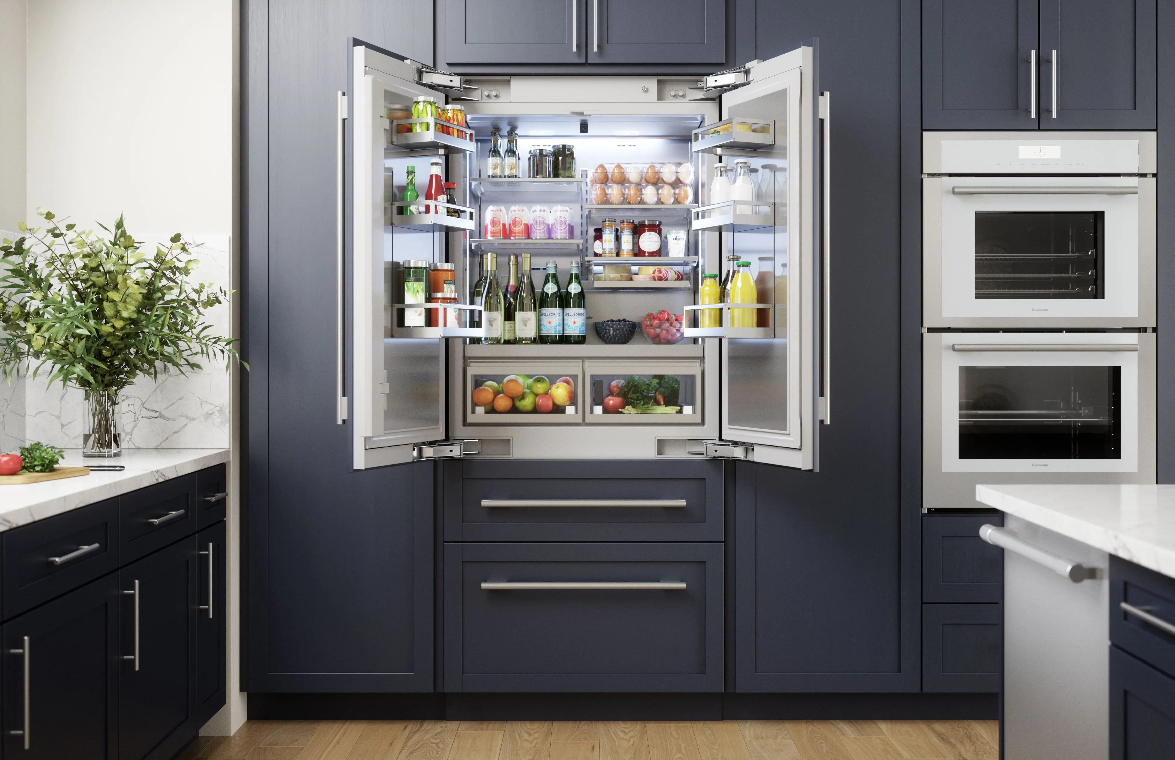 T36IT100NP Thermador 18.8 Cu Ft Built-In French Door Refrigerator - Counter Depth, Panel Ready-3