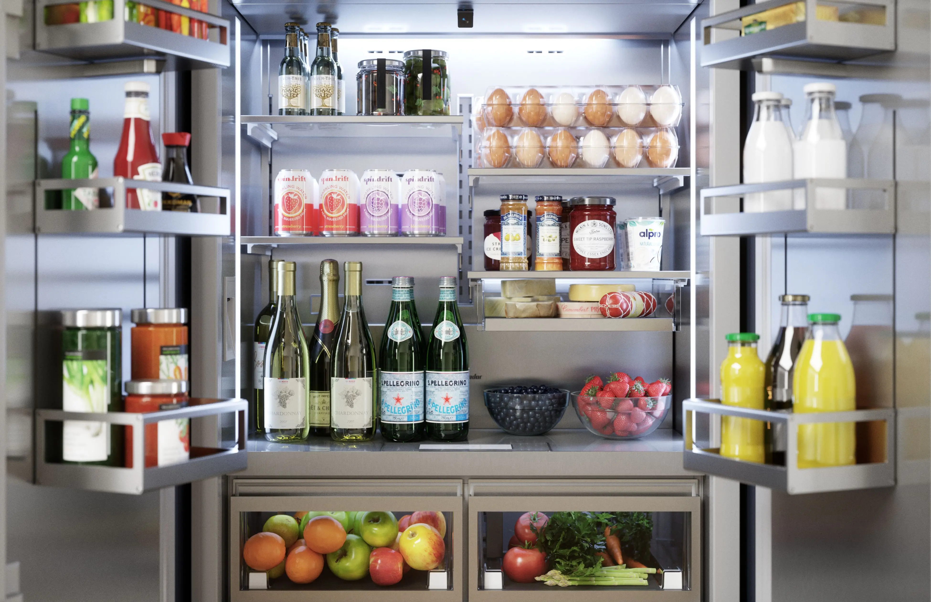 T36IT100NP Thermador 18.8 Cu Ft Built-In French Door Refrigerator - Counter Depth, Panel Ready-7